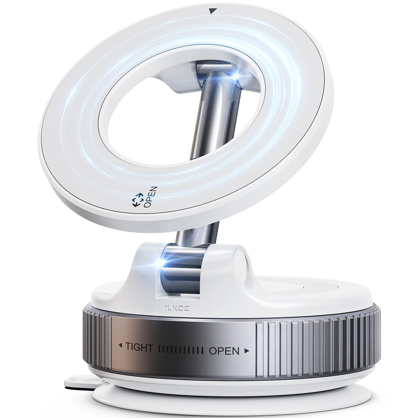 Vacuum Magnetic Phone Holder Stand for Magsafe, 360° Adjustable Suction Cup Car Phone Mount, Foldable & Portable Car Phone Holder for All Car & All Smartphones & Gym/Kitchen/Mirror Smooth Surface