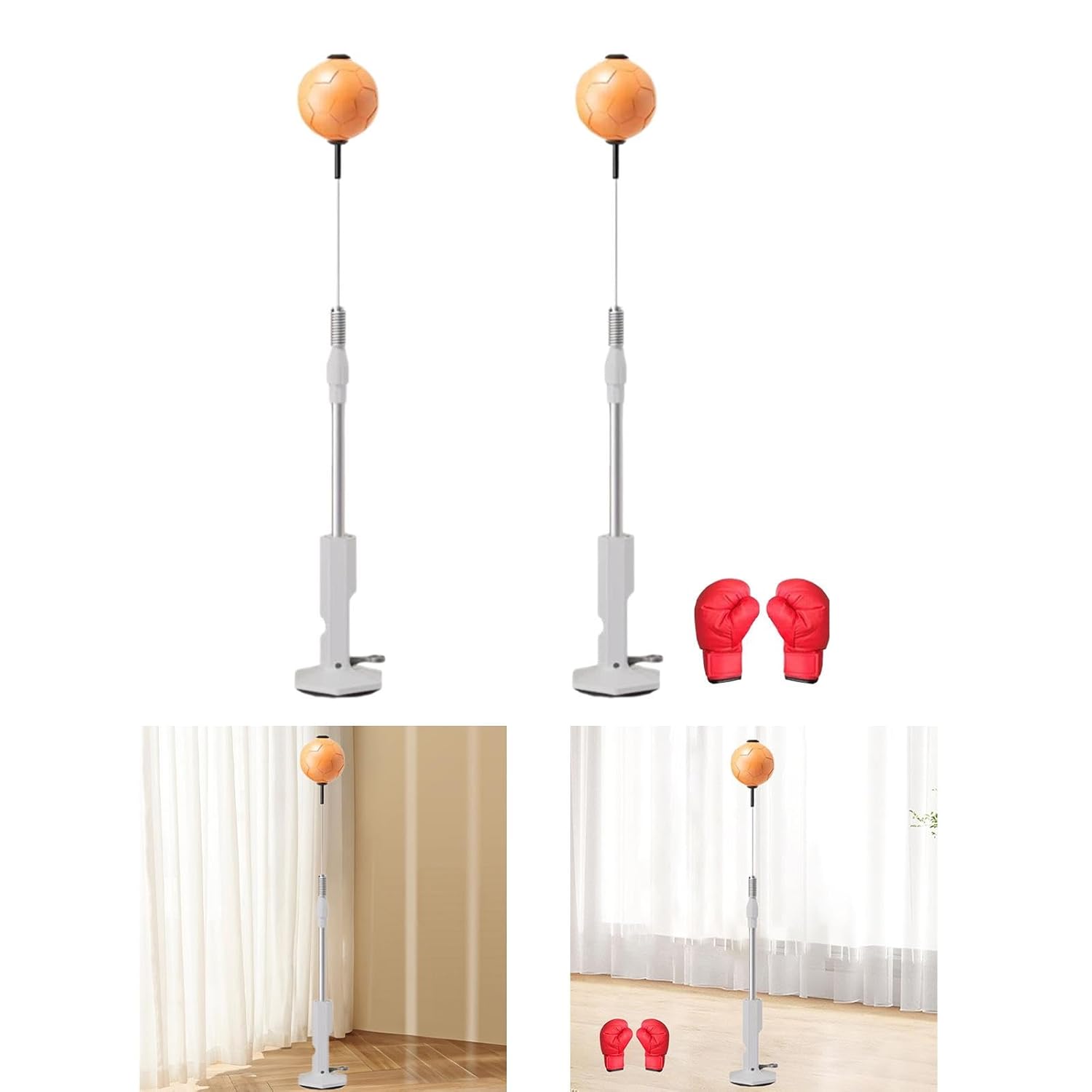 SAZ DEKOR® Punching Bag with Stand Boxing Gear Boxing Trainer MMA Boxing Reaction Ball Boxing Reflex Ball|Tournament Golf Gifts, Suitable for Tournaments, Practice & Competitive, Ideal for Swings|