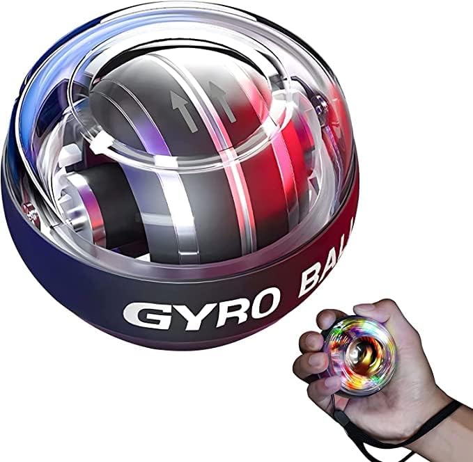 Fitvert power gyro ball wrist trainer with colorful LED lighting