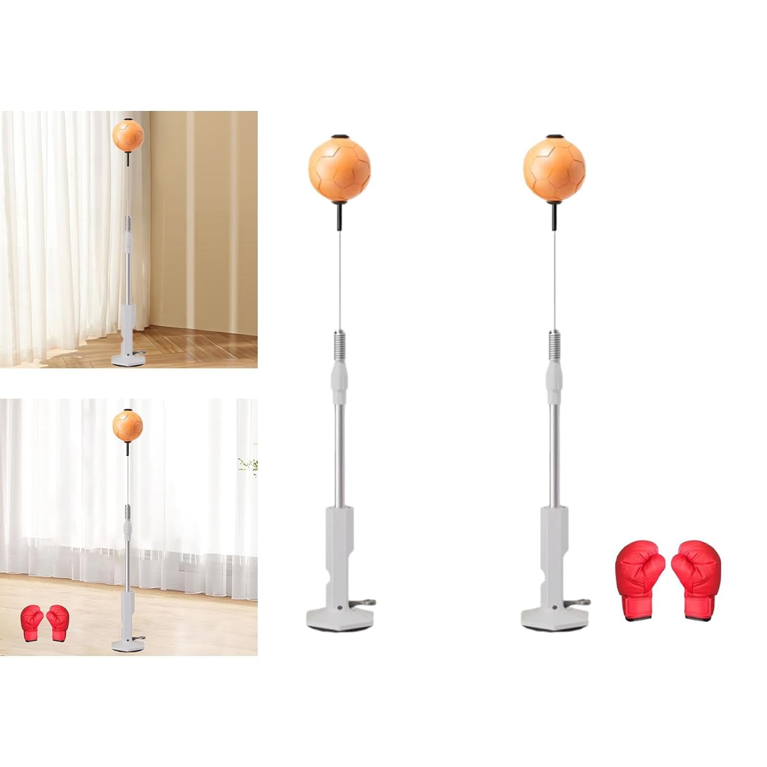 SAZ DEKOR® Punching Bag with Stand Boxing Gear Boxing Trainer MMA Boxing Reaction Ball Boxing Reflex Ball|Tournament Golf Gifts, Suitable for Tournaments, Practice & Competitive, Ideal for Swings|