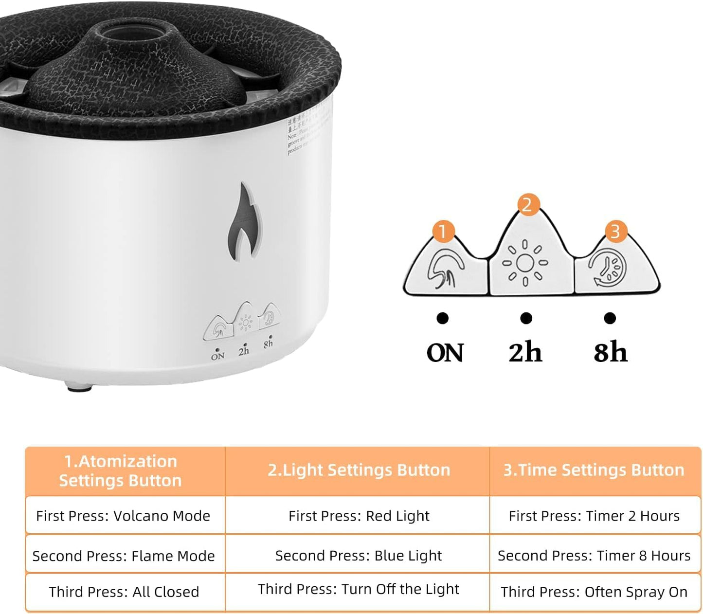 Auto-off aromatherapy humidifier for yoga and spa