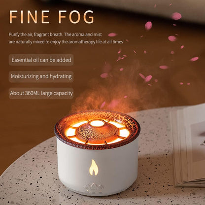 Cool mist humidifier in living room setting