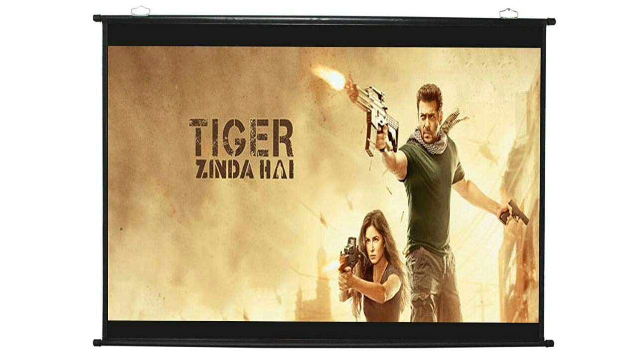 royality industries Universal MAP Type Projector Screen (6 Ft. (Width) x 4 Ft. (Height) - 84’’) Diagonal in 4:03 Ratio Aspect Supporting with Full HD Picture Quality