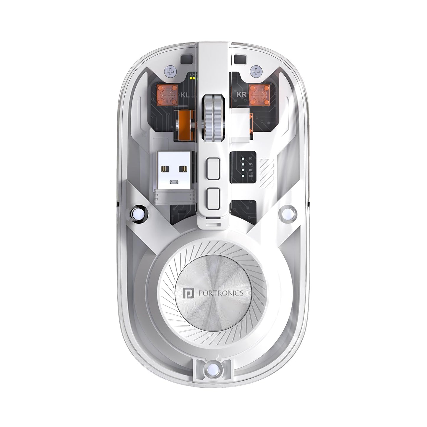 Portronics gaming mouse on a white background