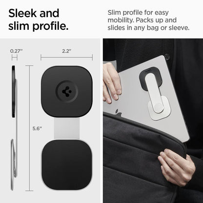 Spigen S312 OneTap Magnetic Mount for Laptops/Monitors - Silver