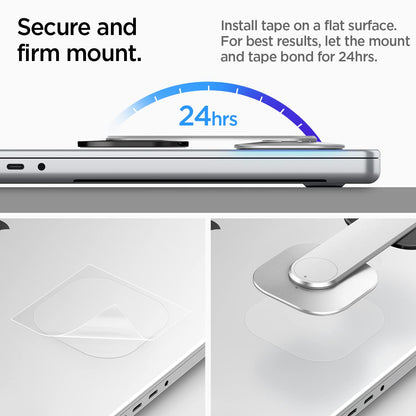 Spigen S312 OneTap Magnetic Mount for Laptops/Monitors - Silver