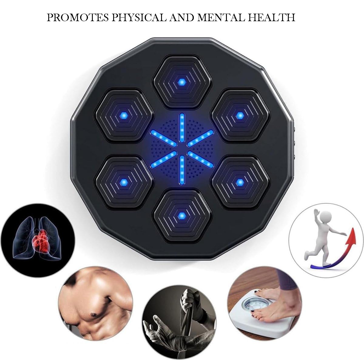 Stress relief smart boxing machine with punch tracking