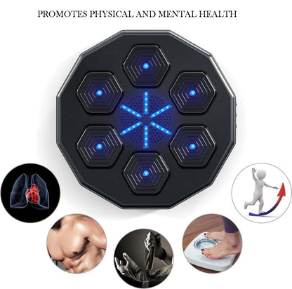 Stress relief smart boxing machine with punch tracking