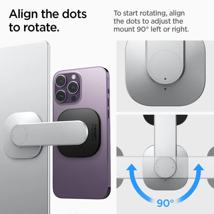 Spigen S312 OneTap Magnetic Mount for Laptops/Monitors - Silver