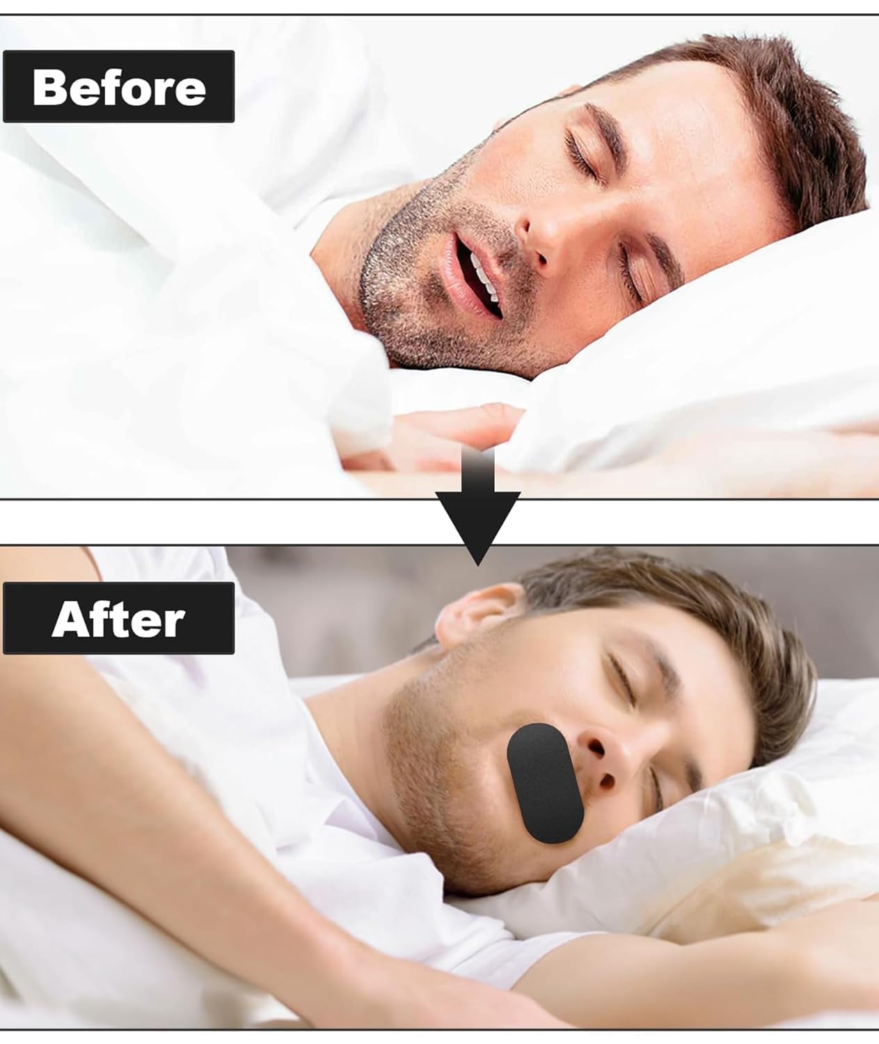 Fitvert mouth tape for sleeping – anti-snoring strips for nose breathing