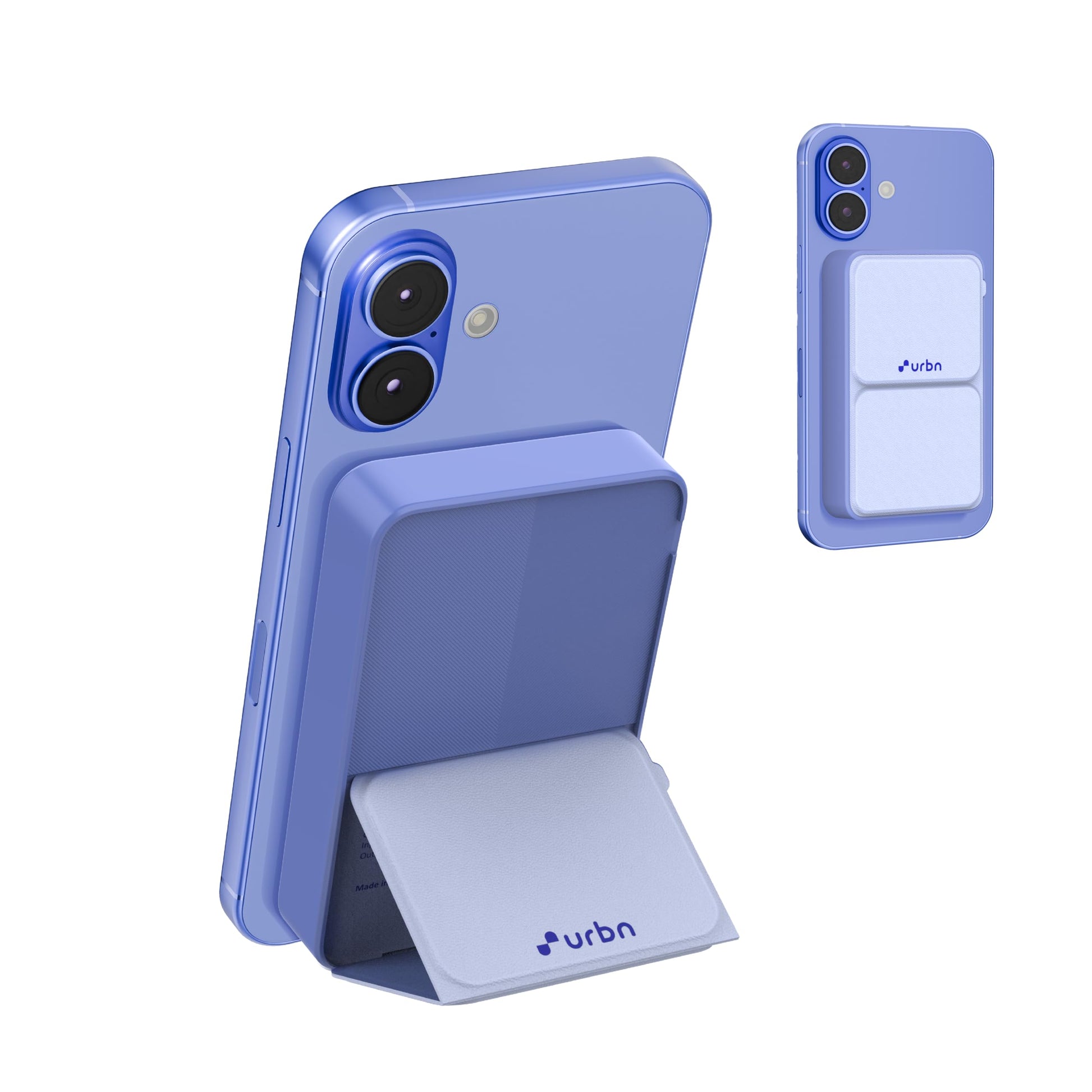 URBN 10000 mAh Stand Magsafe Power Bank with Stand | 15W Fast Wireless Charging |Strong Magnetic Hold | Type C Input/Output | Pass Through Charging | MagTag Ring Included | (Black) -USB Type C