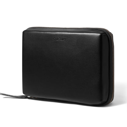 DailyObjects Travel Digital Accessories Storage Bag | Portable Gadget Organizer Case | Regular Zippered Tech Kit Organizer Pouch for Memory Cards - Blue, Canvas, 21 Centimeters