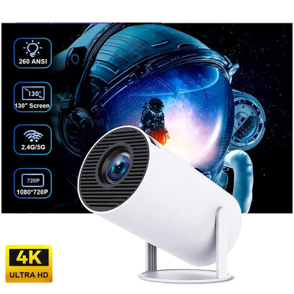 White security camera with features highlighted on a space-themed background