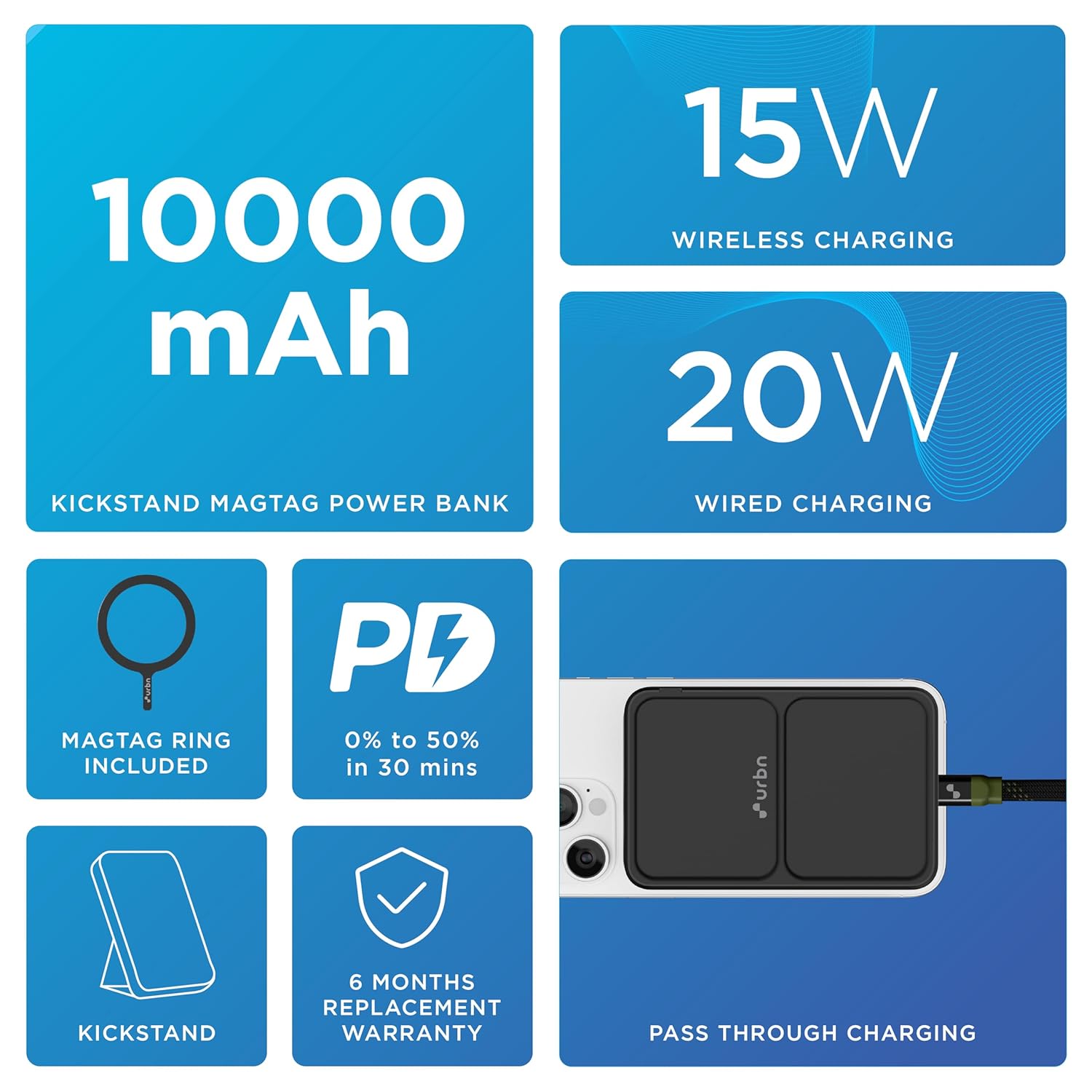 15W wireless portable charger

