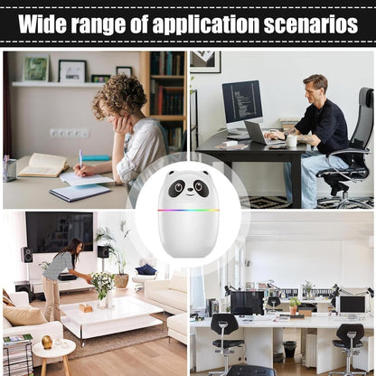 Collage of people in various settings with a robot in the center, labeled 'Wide range of application scenarios'.